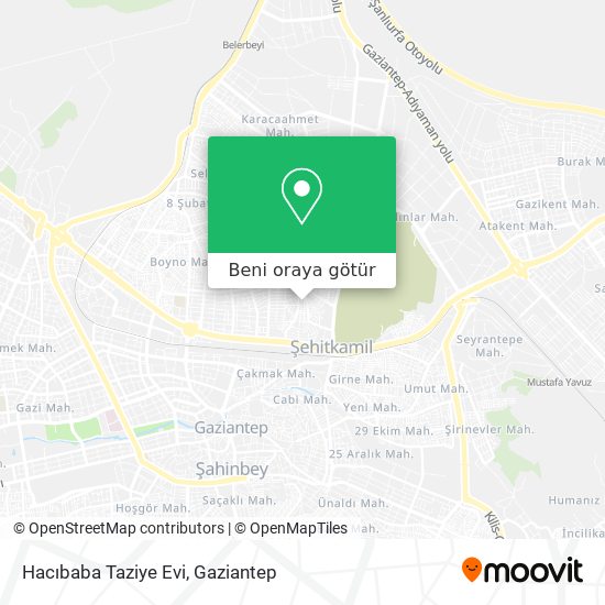 Hacıbaba Taziye Evi harita