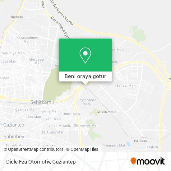 Dicle Fza Otomotiv harita