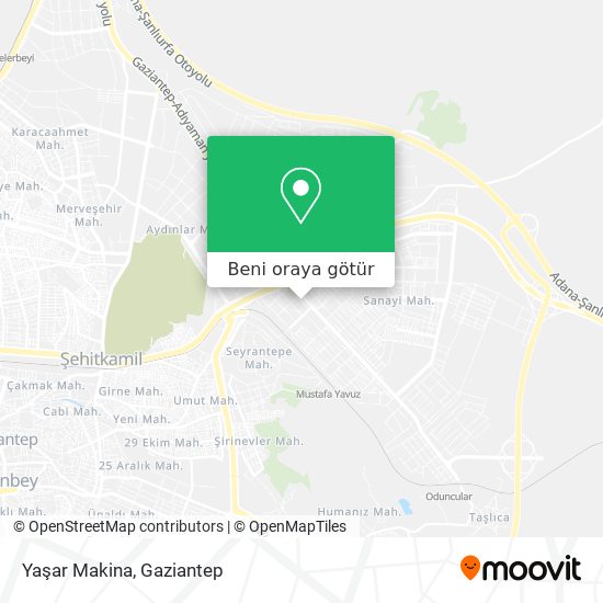 Yaşar Makina harita