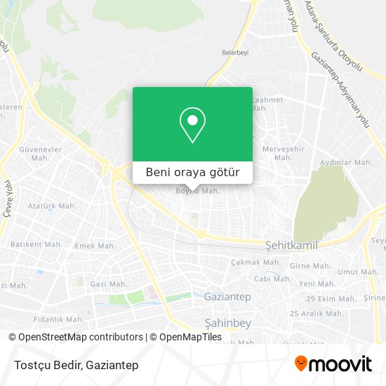 Tostçu Bedir harita