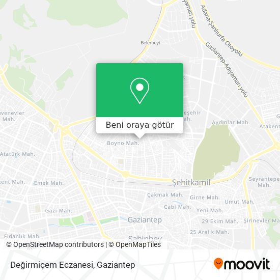 Değirmiçem Eczanesi harita