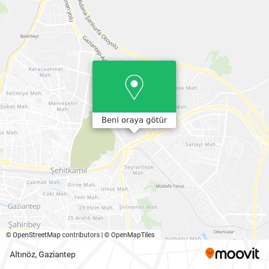 Altınöz harita