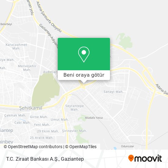 T.C. Ziraat Bankası A.Ş. harita