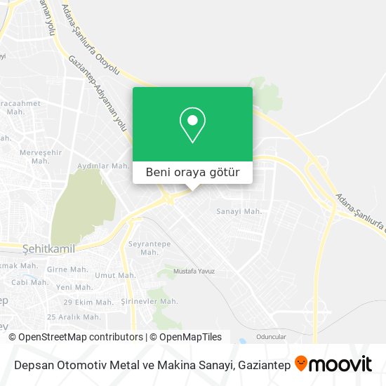 Depsan Otomotiv Metal ve Makina Sanayi harita