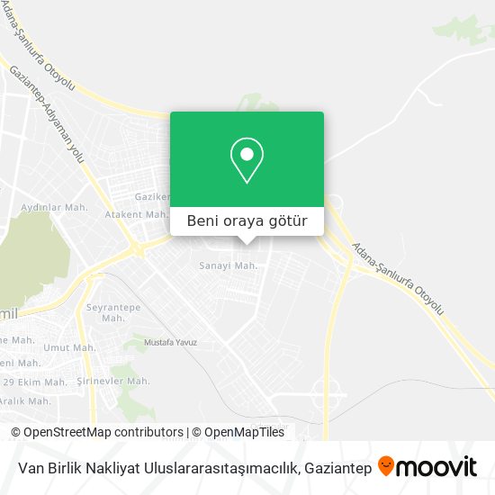 Van Birlik Nakliyat Uluslararasıtaşımacılık harita