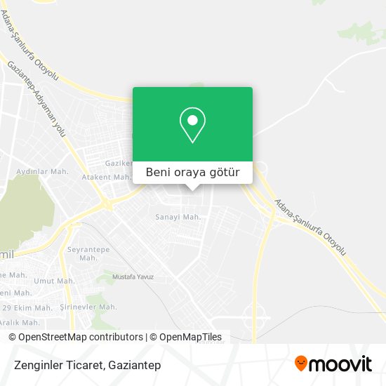 Zenginler Ticaret harita