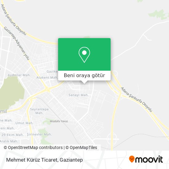 Mehmet Kürüz Ticaret harita