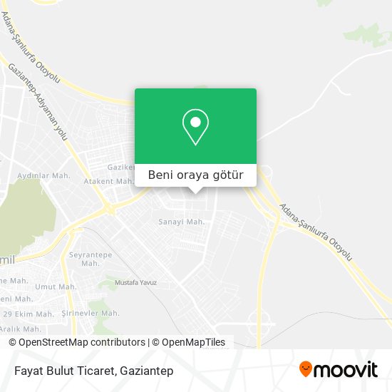 Fayat Bulut Ticaret harita