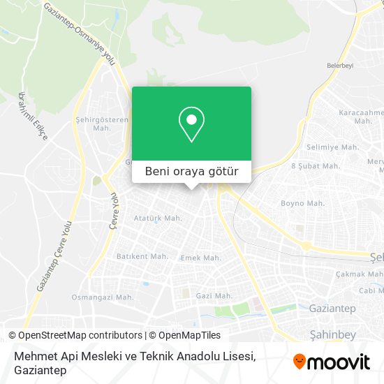 Mehmet Api Mesleki ve Teknik Anadolu Lisesi harita