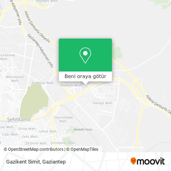 Gazikent Simit harita
