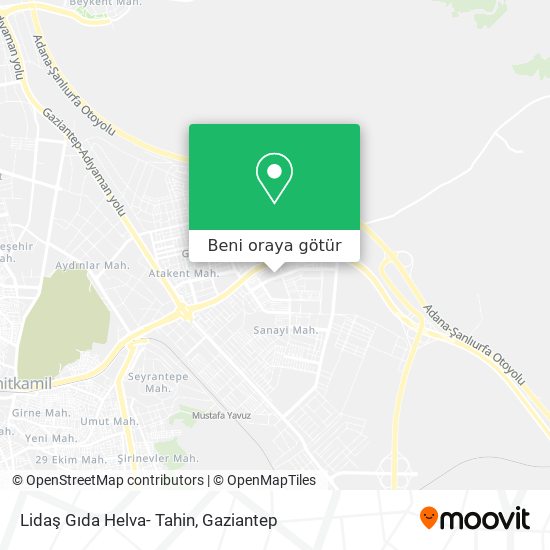 Lidaş Gıda Helva- Tahin harita