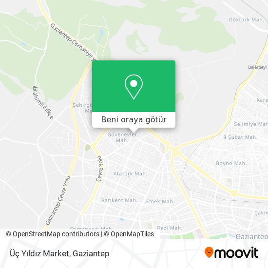 Üç Yıldız Market harita