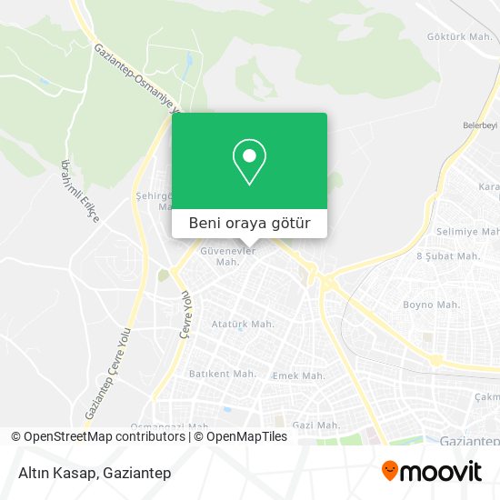 Altın Kasap harita