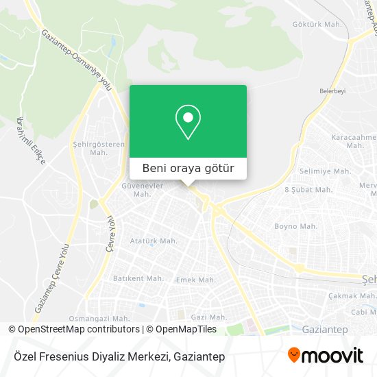 Özel Fresenius Diyaliz Merkezi harita