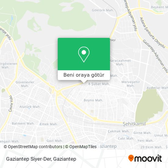 Gaziantep Siyer-Der harita