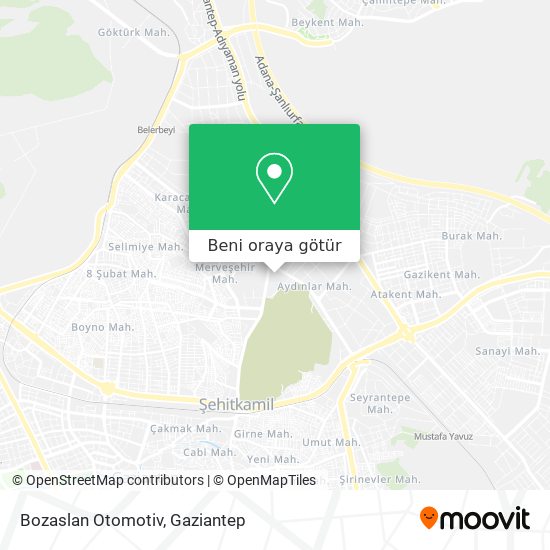 Bozaslan Otomotiv harita