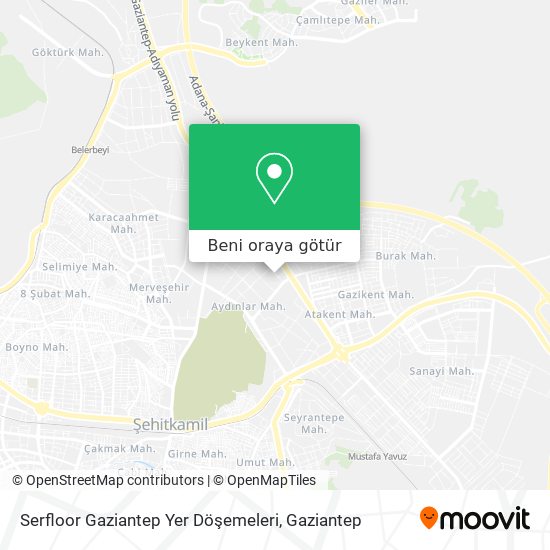 Serfloor Gaziantep Yer Döşemeleri harita