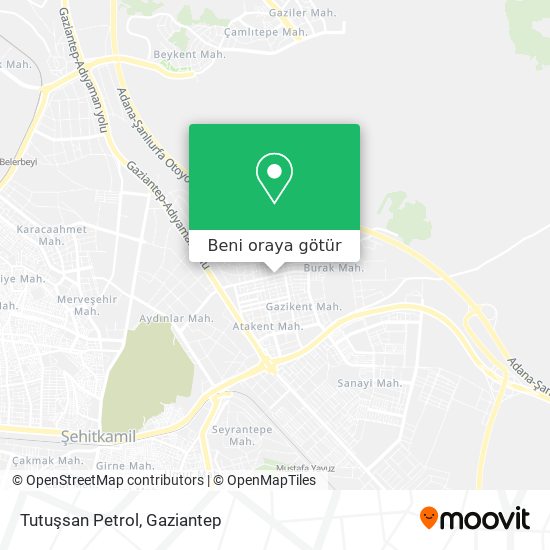 Tutuşsan Petrol harita