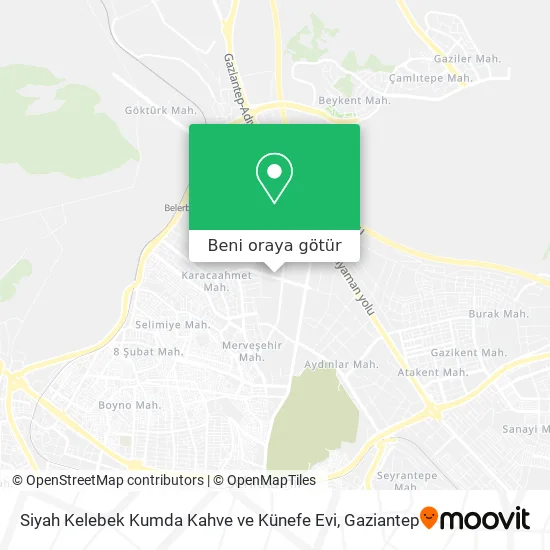 Siyah Kelebek Kumda Kahve ve Künefe Evi harita