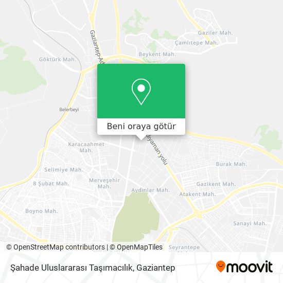 Şahade Uluslararası Taşımacılık harita