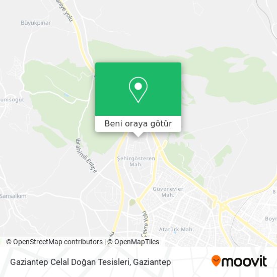 Gaziantep Celal Doğan Tesisleri harita