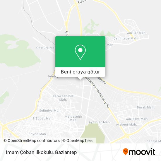 Imam Çoban Ilkokulu harita