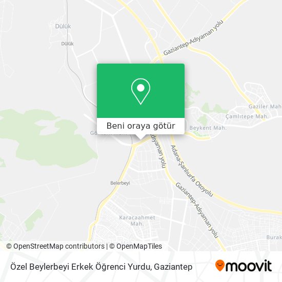 Özel Beylerbeyi Erkek Öğrenci Yurdu harita