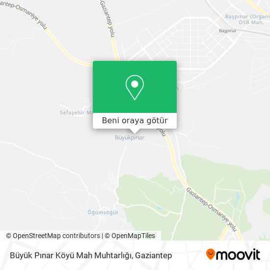 Büyük Pınar Köyü Mah Muhtarlığı harita