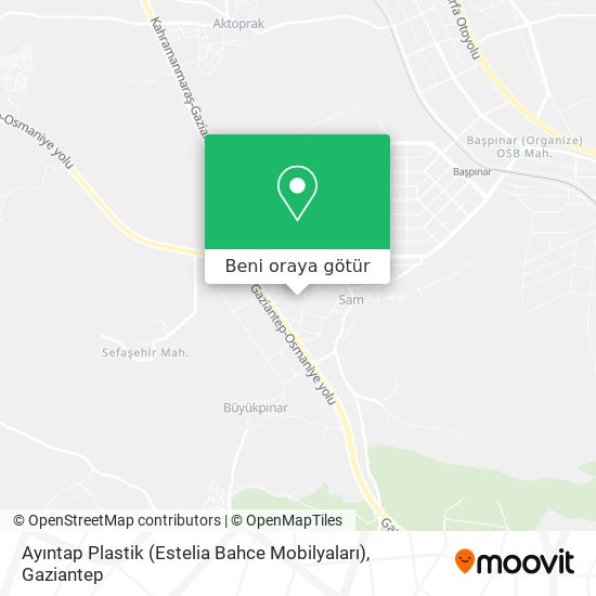 Ayıntap Plastik (Estelia Bahce Mobilyaları) harita