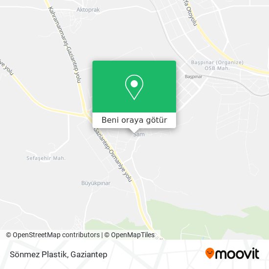 Sönmez Plastik harita