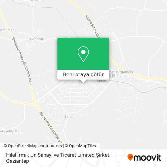 Hilal İrmik Un Sanayi ve Ticaret Limited Şirketi harita