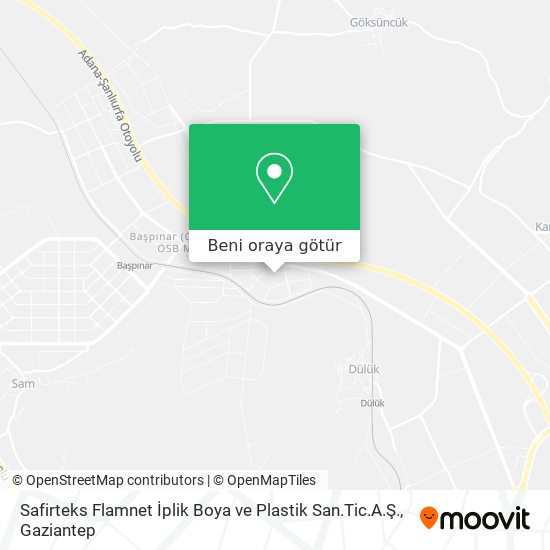 Safirteks Flamnet İplik Boya ve Plastik San.Tic.A.Ş. harita