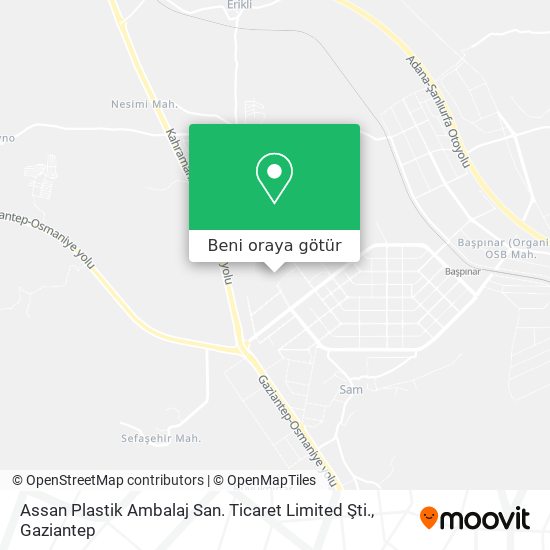 Assan Plastik Ambalaj San. Ticaret Limited Şti. harita