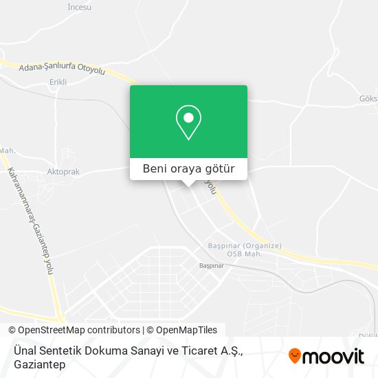 Ünal Sentetik Dokuma Sanayi ve Ticaret A.Ş. harita