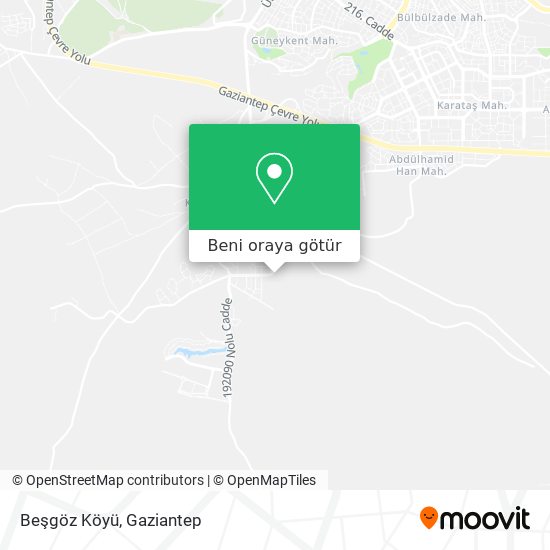 Beşgöz Köyü harita