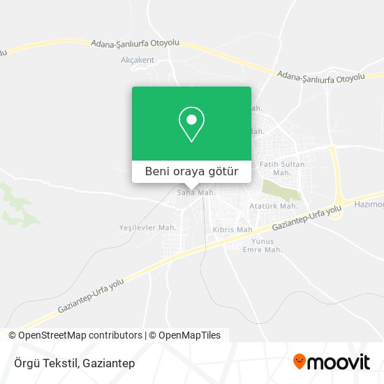 Örgü Tekstil harita