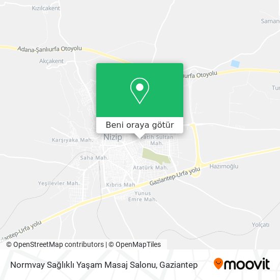 Normvay Sağlıklı Yaşam Masaj Salonu harita