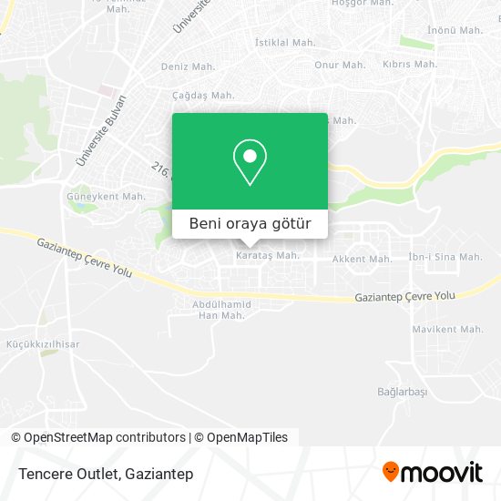 Tencere Outlet harita