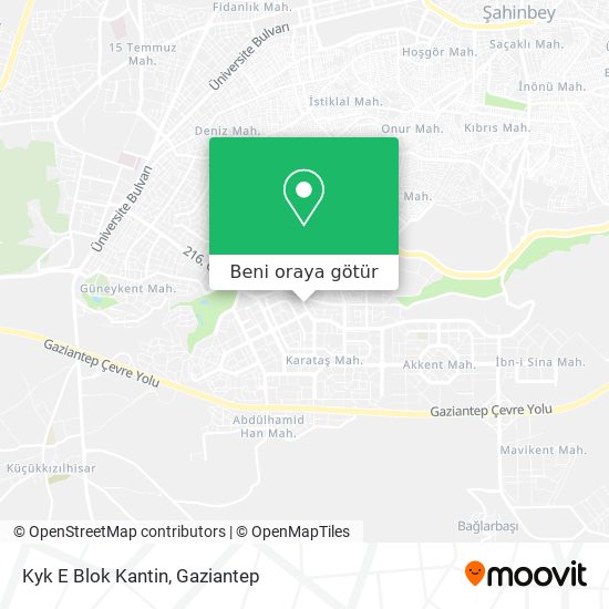 Kyk E Blok Kantin harita