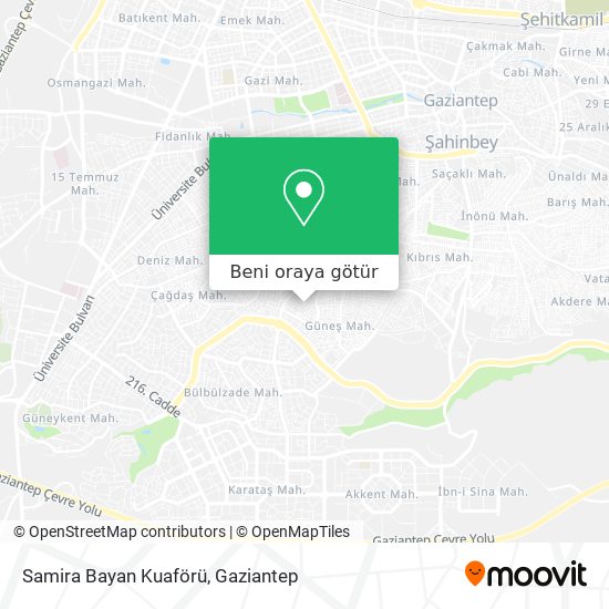 Samira Bayan Kuaförü harita
