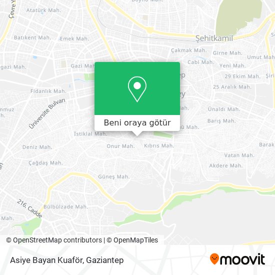 Asiye Bayan Kuaför harita