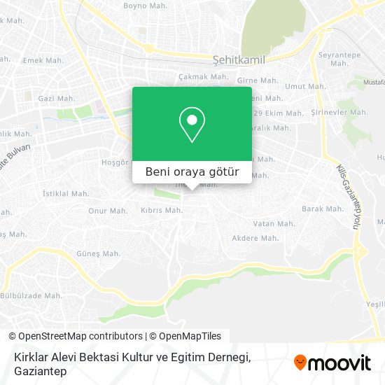 Kirklar Alevi Bektasi Kultur ve Egitim Dernegi harita