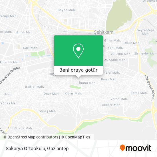 Sakarya Ortaokulu harita