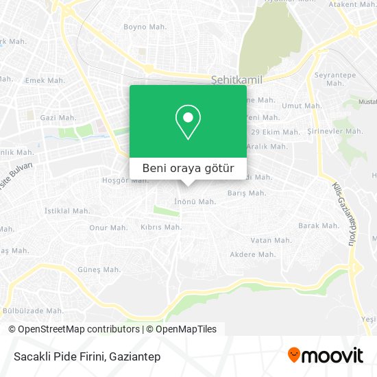 Sacakli Pide Firini harita