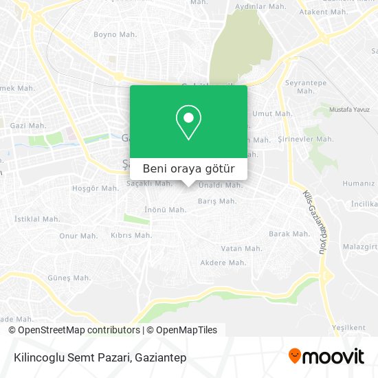 Kilincoglu Semt Pazari harita