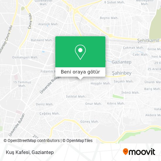 Kuş Kafesi harita