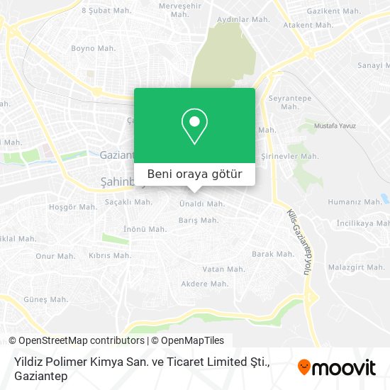 Yildiz Polimer Kimya San. ve Ticaret Limited Şti. harita