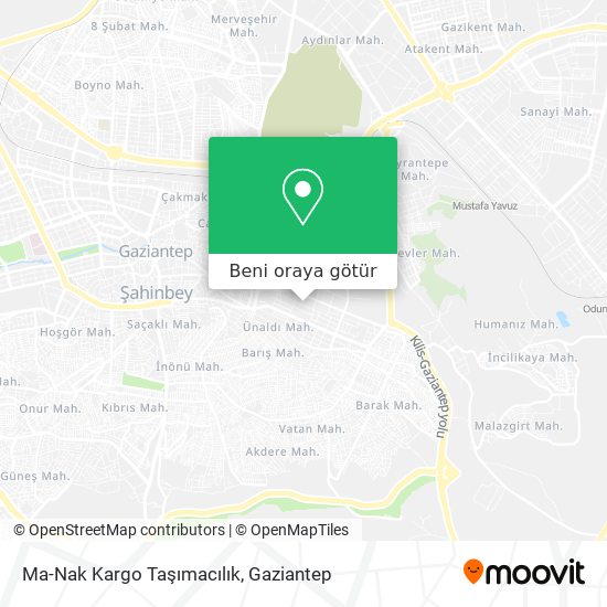Ma-Nak Kargo Taşımacılık harita