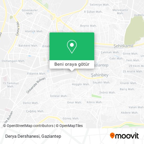 Derya Dershanesi harita