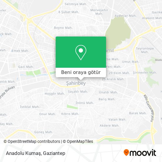 Anadolu Kumaş harita